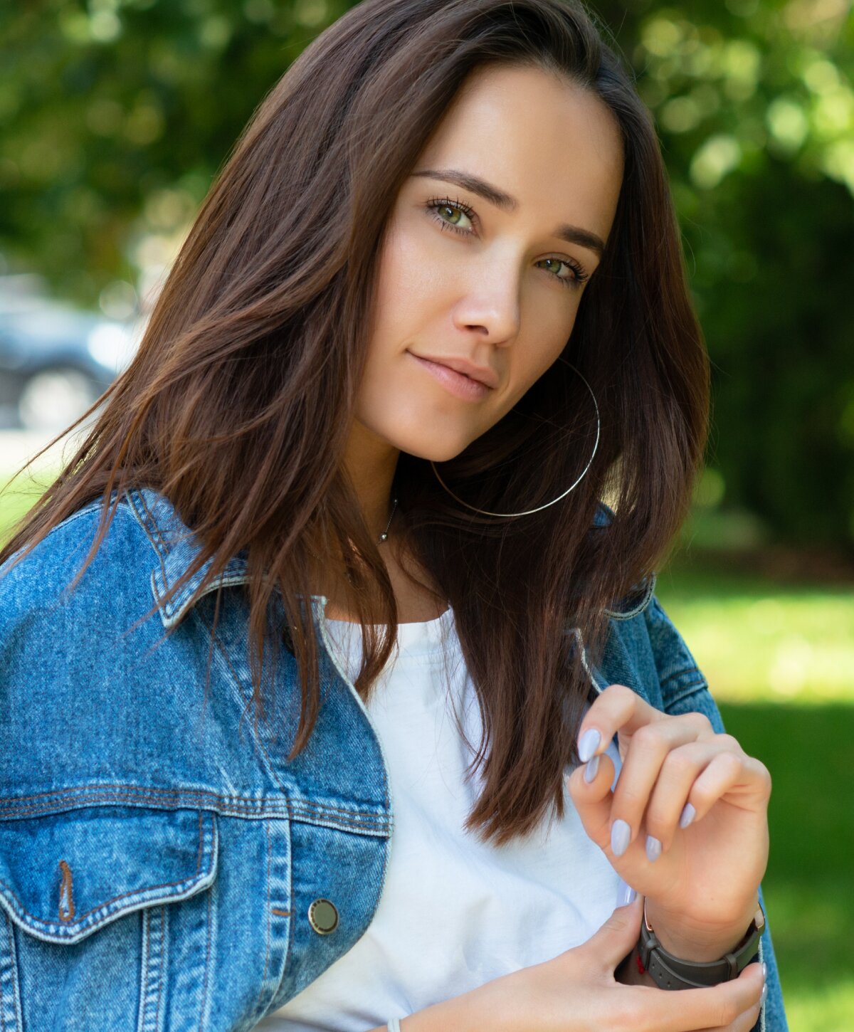 Nashville mini brow lift patient model with brown hair